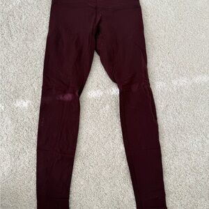 Lululemon Burgundy Leggings